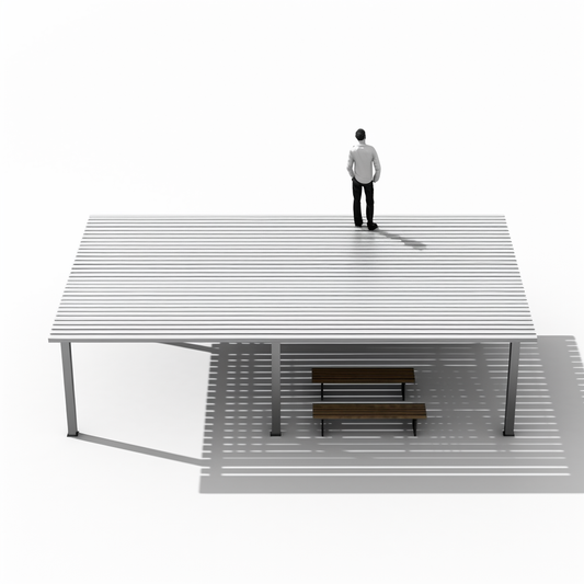 Terraza modular para espacios amplios - Hasta 29 metros cuadrados