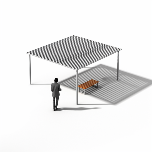 Terraza modular para espacios medianos - Hasta 15 metros cuadrados