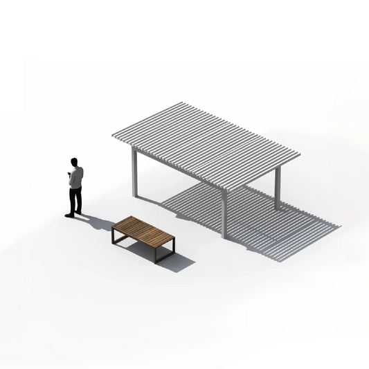 Terraza modular para espacios reducidos - Hasta 7 metros cuadrados